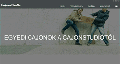 Desktop Screenshot of cajonstudio.com
