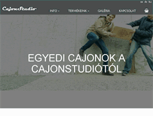Tablet Screenshot of cajonstudio.com